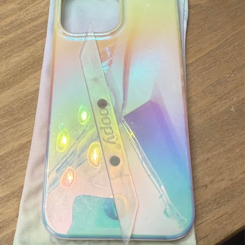 Loopy iPhone 13 Pro Max  Case Rainbow Holographic Phone Case